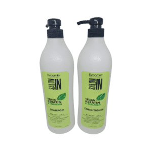 Shampoo  & Acondicionador( Pareja ) Vegan Keratin & Colageno frascox1000 ml  -Recamier