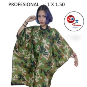 Capa de Corte de Cabello Camuflaje Peluquería