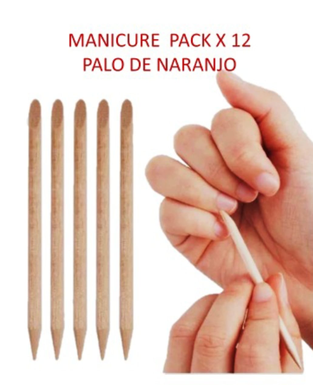 Palito de Naranja Pack x 12 - Manicure - Productos para Peluquería