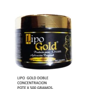 Crema Reductora Lipo Gold Pote X 500 grs.  Doble Concentrada