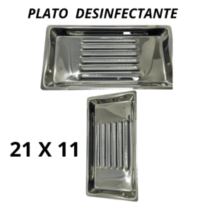 Plato Desinfectante de Acero Quirúrgico