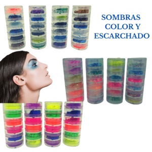 Sombra - Pintura Pack x 6 Escarchado /Colores