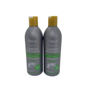 Shampoo & Acondicionador Frasco x 500 ml.  Carbón  Activador & Eucalipto