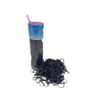 Ligas Reforzada Color Negro Pack para Cabello