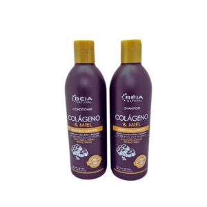 Shampoo & Acondicionador Frasco x 500 ml.  Colageno & Miel     Reestructurante