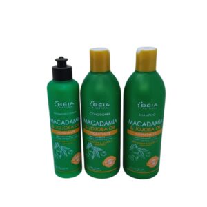 Shampoo & Acondicionador + Tratamiento Frasco x 500 ml.  Macadamia & Jojoiba     Hidratacion Profunda